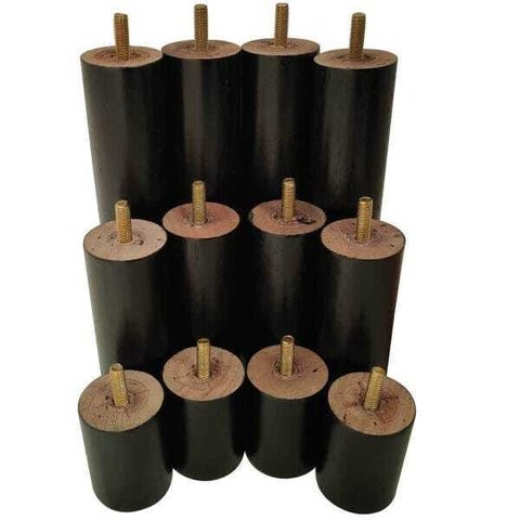 Kit de 12 Pés de Madeira Anti Refluxo Conjunto de Pés de Madeira
