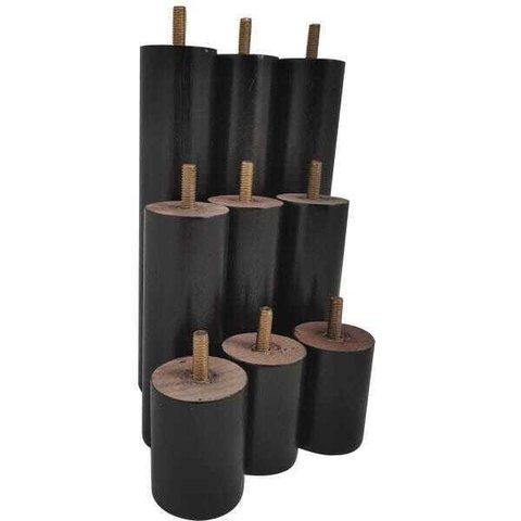 Conjunto 9 Pés Anti Refluxo de Madeira para Cama Pés Fixos