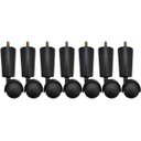 Ver mais imagens de Kit 7 Pé de Cama Box Casal Rodinhas para Móveis Pé para Cama