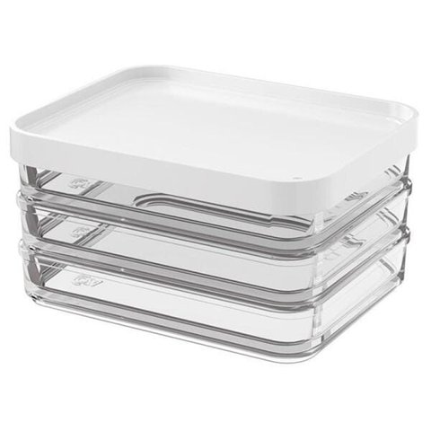 Pote Coza Clear Trio 840ml Branco 207703007