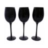 Jogo de 3 Taças Pretas de Vidro 350Ml^ - 1