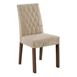 Conjunto Sala de Jantar Mesa Tampo de Vidro 4 Cadeiras Celina Madesa - 6