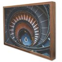 Ver imagem 4 de Quadro Decorativo Caixa Arquitetura Escadas em Espiral Tacolado Moldura Caixa Alta 4,5cm Madeira sem