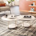 Ver imagem 5 de Painel Suspenso Armony Off White Cinamomo com Kit Mesa de Centro Sky Off White - Hb Móveis