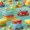 Papel de Parede Auto Adesivo Quarto Bebê Carrinho Colorido Infantil Decorativo Criança 12m - 2