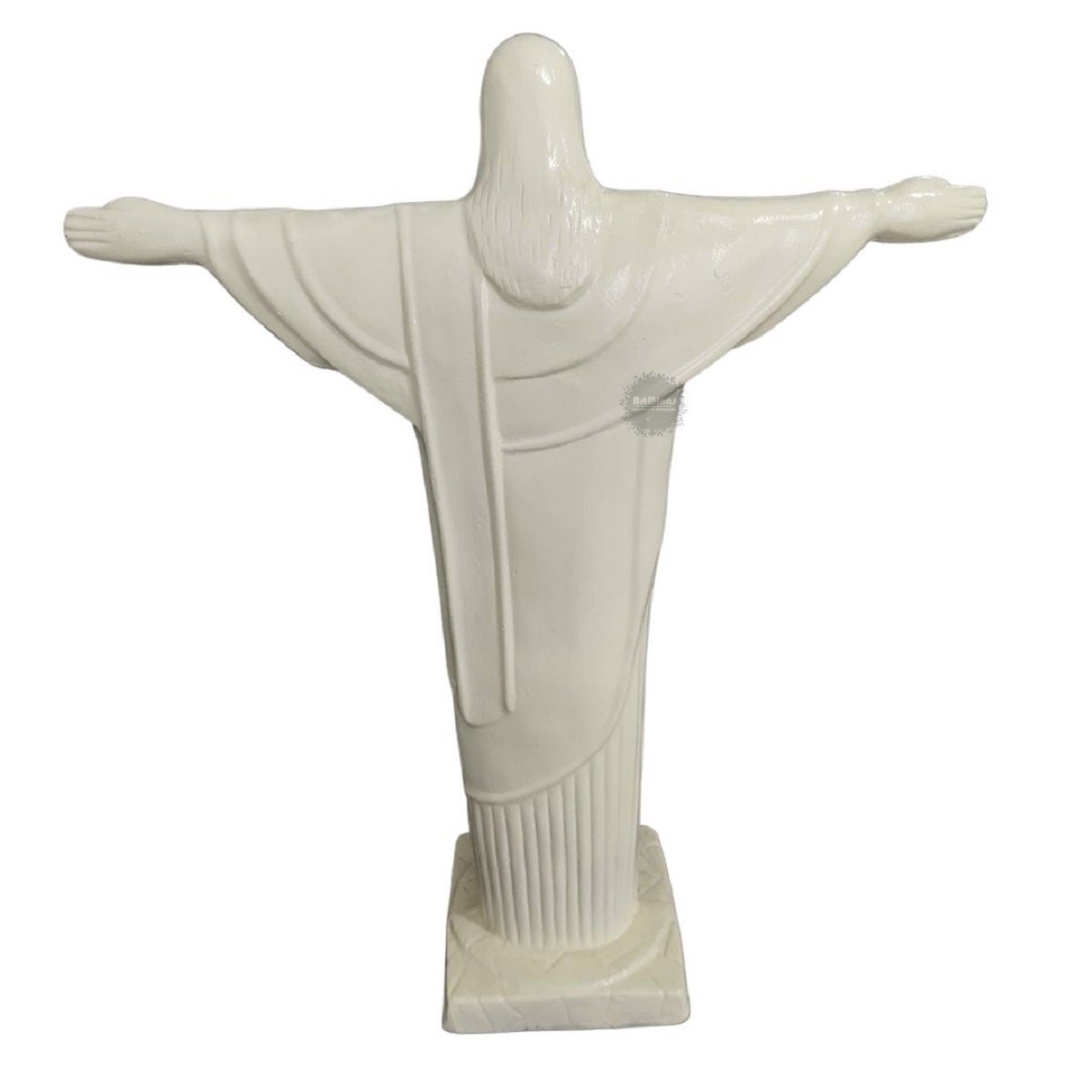 Cristo redentor artesanal feito em fibra religioso ambientes externos - 5