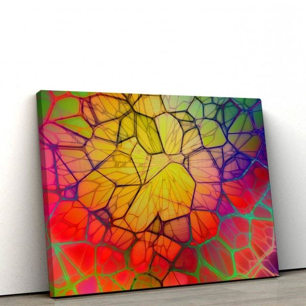 Quadro Decorativo em Tecido Canvas 60x90cm Abstrato 42 - 1