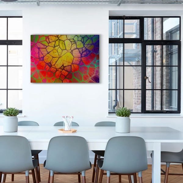 Quadro Decorativo em Tecido Canvas 60x90cm Abstrato 42 - 2