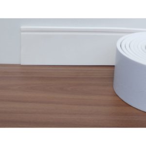 Eva Flexível 10x1cm Metros Rodapé Moldura Autocolante Boiserie Roda Meio 10mm de espessura 12 metros
