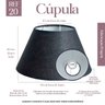 Cúpula Clássica de Abajur Luminária 20x10x30cm Tecido Algodão Soquete Importado Ref 20 - 1