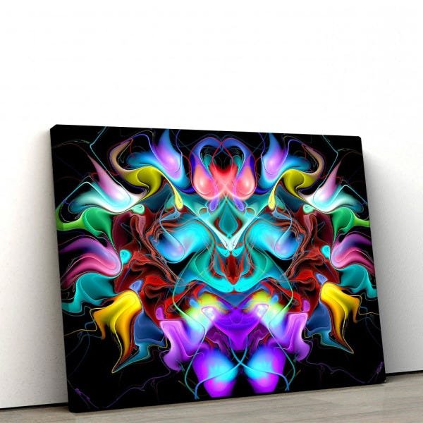 Quadro Decorativo em Tecido Canvas 40x60cm Pintura abstrato2 - 1