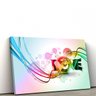 Quadro Decorativo em Tecido Canvas 40x60cm Love color - 1