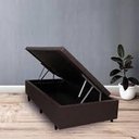 Ver imagem 3 de Cama Box Baú Solteiro 88 X 188 - Marrom