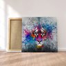 Quadro Decorativo em Tecido Canvas 90x90cm Pintura tigre - 1