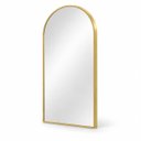 Ver imagem 4 de Espelho Decorativo Arco Borda Dourada 60x120cm Luxo Goldenx