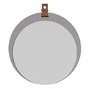 Ver imagem 2 de Espelheira para Banheiro Alça em Couro Lua Espresso Móveis Cinza/Platina