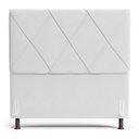 Ver imagem 5 de Cabeceira Cama Box Casal King Size Mel 195cm com Frame Sintético Branco - Desk Design