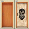 Adesivo Decorativo de Porta - Caveira Mexicana - 2537cnpt - 3