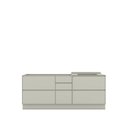 Ver imagem 2 de Balcão de Cozinha Fineze 1 Porta 6 Gavetas 100% MDF Areia Hp - Henn