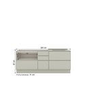 Ver imagem 4 de Balcão de Cozinha Fineze 1 Porta 6 Gavetas 100% MDF Areia Hp - Henn