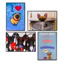 Ver imagem 1 de Kit 04 Placas de MDF Decorativas Dog 19,5x29,5 - D'Rossi
