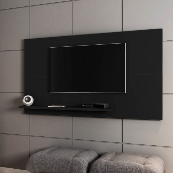 Painel para TV Harare Invertido Preto Fosco - 1