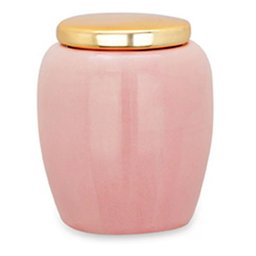 Kit Pote Rosa e Dourado em Cerâmica 3 Pcs 8945 Mart - 4