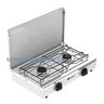 Fogão Mesa Inox Tampa Portátil Gás 2 Bocas Branco Venax Tipo de Gás - GLP (Gás de Botijão) - 4
