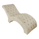 Ver imagem 1 de Recamier Divã Espreguiçadeira para Sala e Cliníca Estética Antonella Veludo Bege