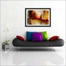 Quadro Decorativo Abstrato Linhas Arte Modernas Salas Decorações Recepção Interiores Com Moldura - 2