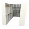 Kit Closet Armário Colmeia Cabideiro M56 100% Mdf - Branco - 3