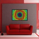 Ver imagem 1 de Quadro Decorativo Abstrato Linhas Modernas Salas Decorações Interiores Com Moldura