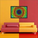 Ver imagem 3 de Quadro Decorativo Abstrato Linhas Modernas Salas Decorações Interiores Com Moldura