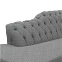 Ver imagem 5 de Recamier Decorativo Divã Styllus Lado Esquerdo Linho Cinza