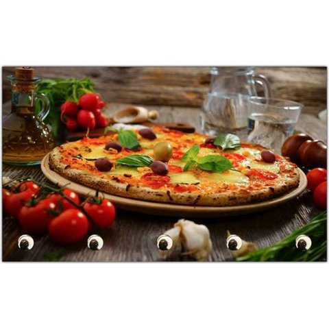 Porta Chaves Pizza Pizzarias Restaurantes Gourmet Organizador Chaveiros