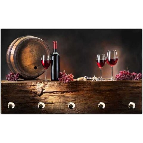 Porta Chaves Bebidas Vinho Bar Restaurantes Gourmet Organizador Chaveiros