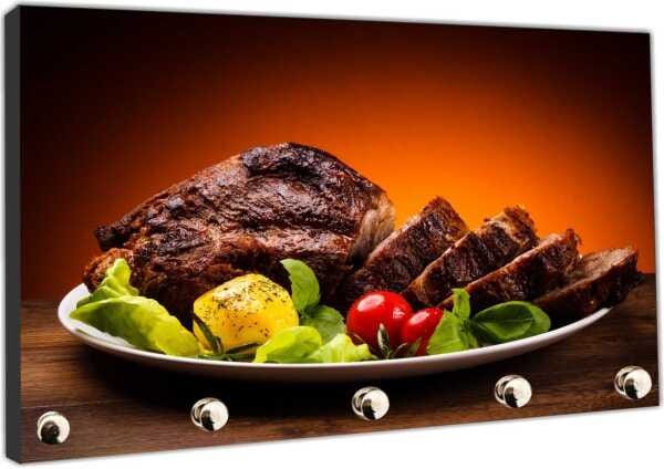 Porta Chaves Churrasco Carne Churrascaria Assada Organizador Chaveiros - 3