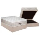 Ver imagem 1 de Cama Box Baú Casal: Colchão Molas Masterpocket Ensacadas Plumatex Presidencially + Base Crc Suede