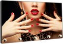 Ver imagem 2 de Porta Chaves Salão De Beleza Maquiagem Manicure Cabeleleira Organizador Chaveiros