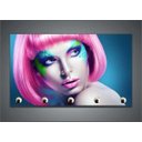 Ver imagem 2 de Porta Chaves Salão De Beleza Maquiagem Manicure Cabeleleira Organizador Chaveiros