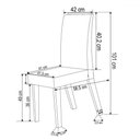 Ver imagem 4 de Mesa de Jantar 6 Lugares Lana Mel/veludo Preto - Viero Móveis