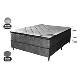 Colchão King Molas Ensacadas Vougue + Base 193x203x67 - 3