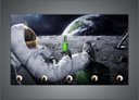 Ver imagem 3 de Porta Chaves Astronauta Lua Cerveja Planetas Universo Cosmos Estrelas Espaço Organizador Chaveiros