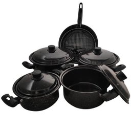 Conjunto de Panelas Caçarola Esmaltada Jogo De Panelas Esmaltadas - 1 Conjunto de Panelas Caçarola Esmaltada Jogo De Panelas Esmaltadas - 1