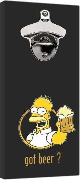 Abridor De Garrafa Magnético Com Ímã Parede Cerveja Bar Churrasco Desenho Simpsons Homer - 4