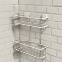 Ver imagem 2 de Porta Shampoo Duplo - Linha Premium Decotec Branco