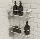 Ver imagem 1 de Porta Shampoo Duplo - Linha Premium Decotec Branco