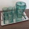 Conjunto Jarra De Suco 1,8 Litros E 6 Copos 400ml Para Servir Verde Menta - 6