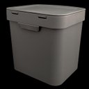 Ver imagem 6 de Kit Pia Cozinha Escorredor Pratos Lixeira 2,5L Porta Detergente Chumbo