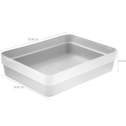 Organizador De Gaveta Ou Organizador De Maquiagem Multiuso G Natural - 3